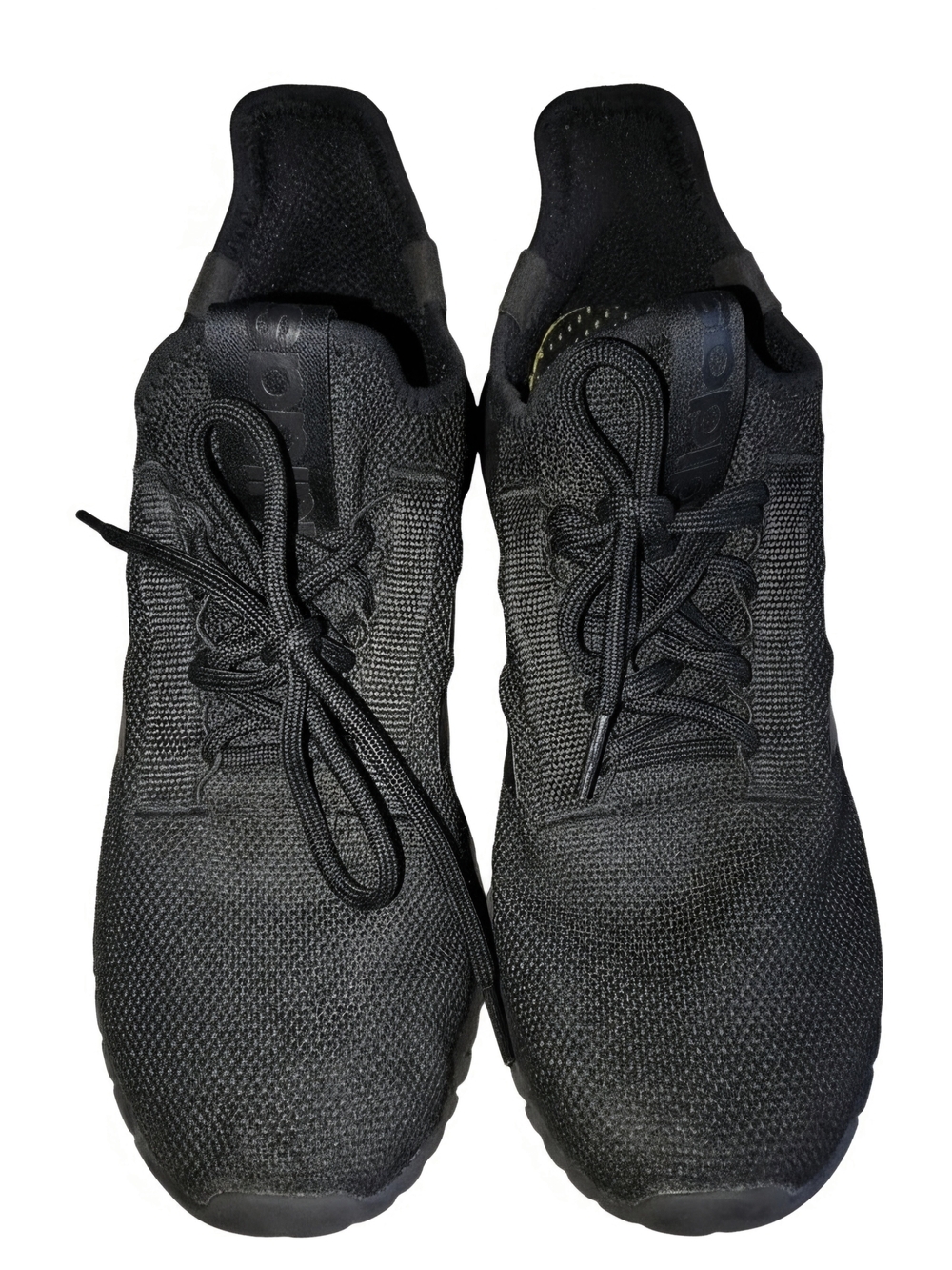 adidas All-Black Knit Running Sneakers